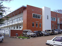 The new clinical care facility at the Makerere University Medical School in Kampala, Uganda.